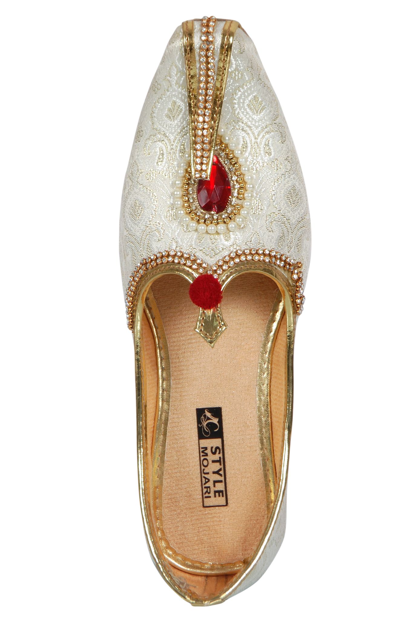 C Style Mojari Men's Ethnic Designer Wedding,Party and Sherwani Mojari