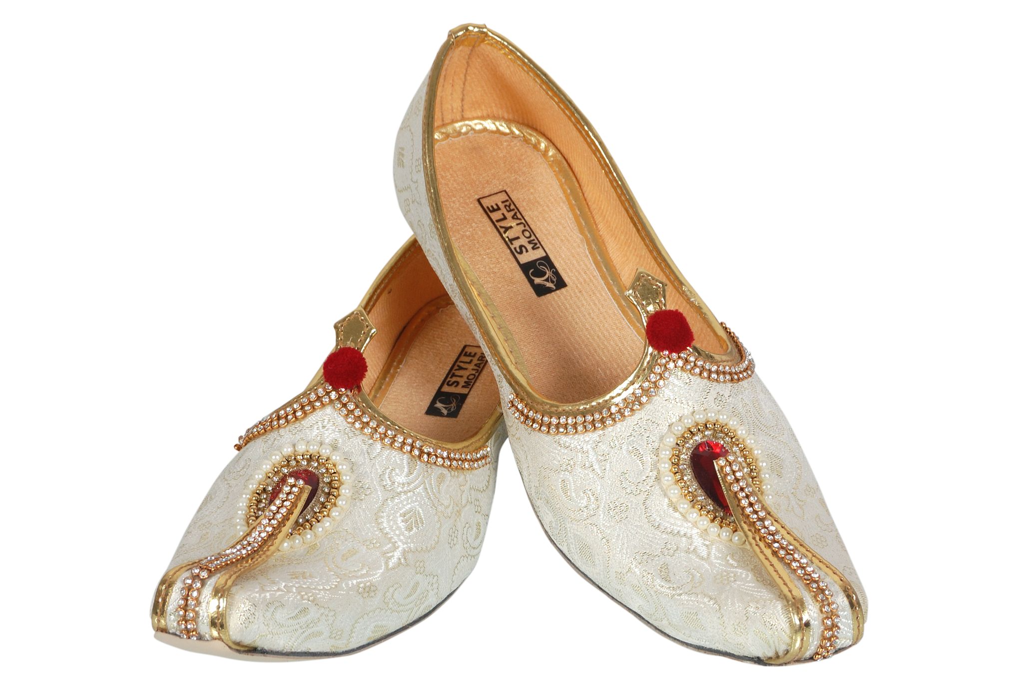 C Style Mojari Men's Ethnic Designer Wedding,Party and Sherwani Mojari