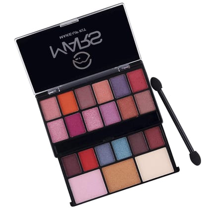 Mars Poco 18 Color Eyeshadow 2 Highlighter and 1 Compact Makeup Palette