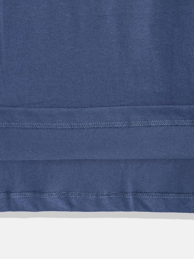 BOYS BLUE CREW NECK T-SHIRT
