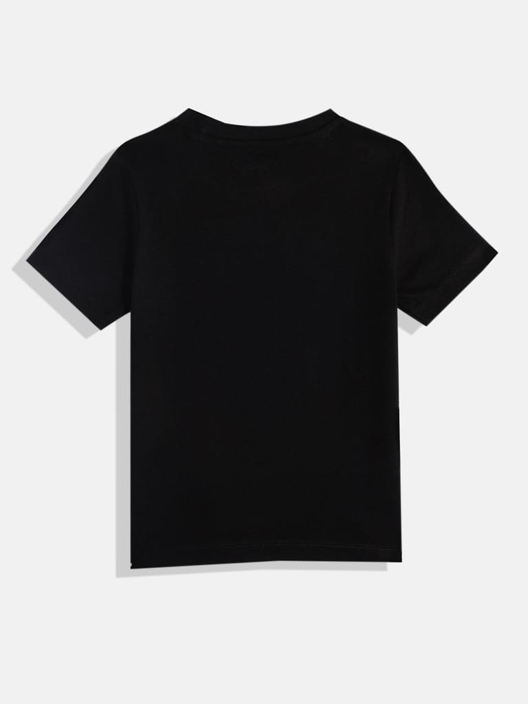 BOYS BLACK CREW NECK T-SHIRT