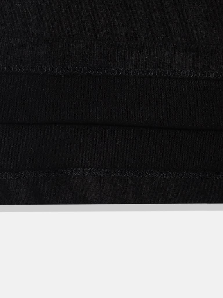 BOYS BLACK CREW NECK T-SHIRT