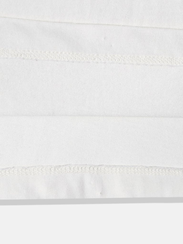 BOYS OFF WHITE CREW NECK T-SHIRT