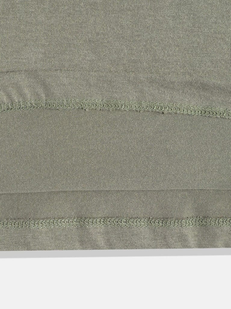 GIRLS OLIVE CROP TOP