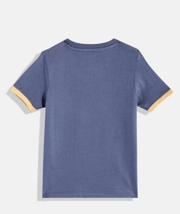 Boys Navy Solid T-shirt