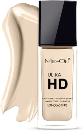 ME-ON Ultra HD Foundation, Shade - 01 Ivory, 30ml