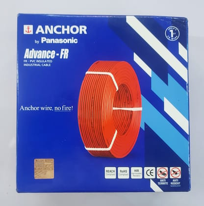 ANCHOR by PANASONIC 1.0 Sq mm Advance Fire Retardent PVC Insulated Industrial Cable 90mtr 1100V.