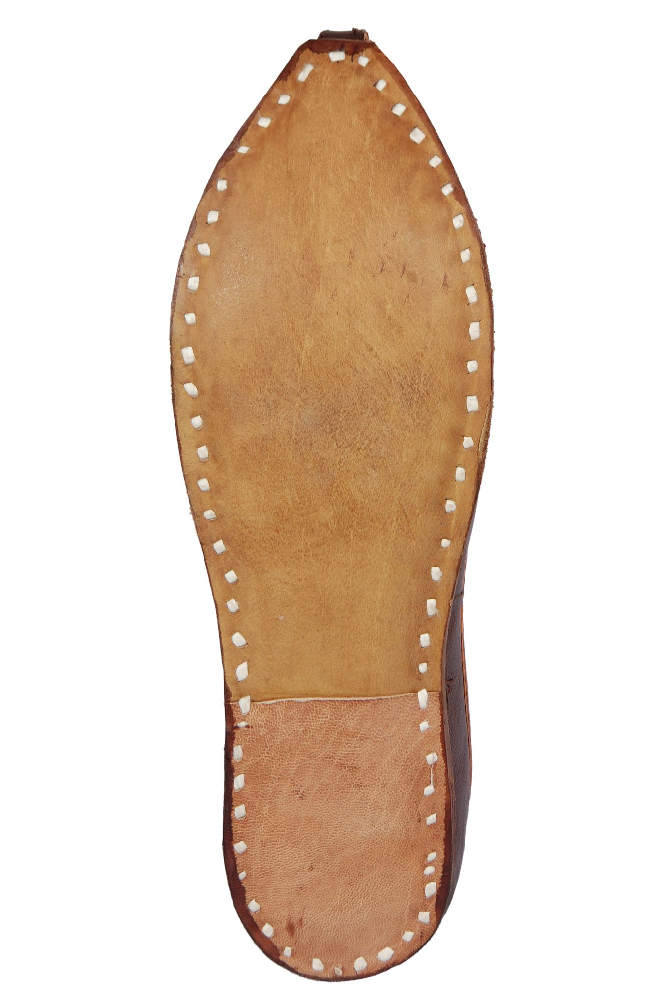 C Stvle Moiari Men's Traditional Rajasthani Men's Genuine Leather Jutti, Mojari (Dark Brown,