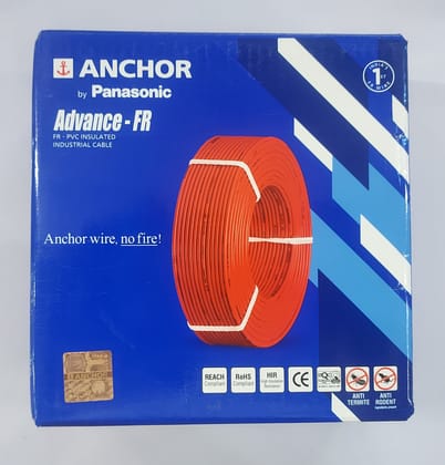 ANCHOR by PANASONIC .75 Sq mm Advance Fire Retardent PVC Insulated Industrial Cable 90mtr 1100V.