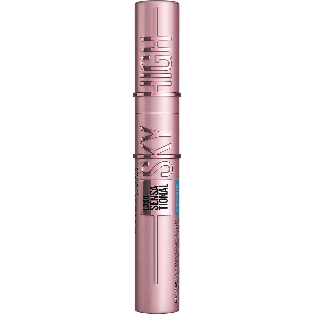 Maybelline New York Waterproof Mascara, Lengthening & Volumizing Mascara, With Bamboo Extract & Fibres, Lash Sensational Sky High, Very Black, 6ml