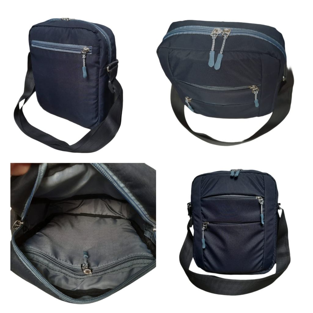 Mens Stylish Travel Accessories Crossbody Sling bag (Black)