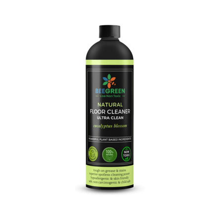 Beegreen Natural Floor Cleaner Ultra Clean 500 ml | Eco-Friendly & Biodegradable | 100% Natural & Plant based | Non Toxic | Chemical Free | Alcohol & Sulphates Free | Family Safe