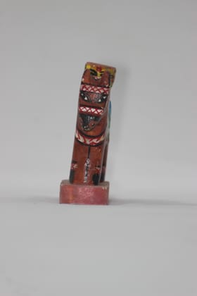 Wooden Handpainted Toy Brown Kid Toy