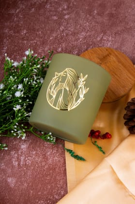 Matte Luxury Jars - Green Candles