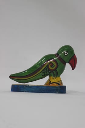 Wooden Handpainted Multicolour Parrot Toy