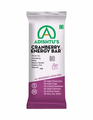 Cranberry Energy Bar - Box of 10