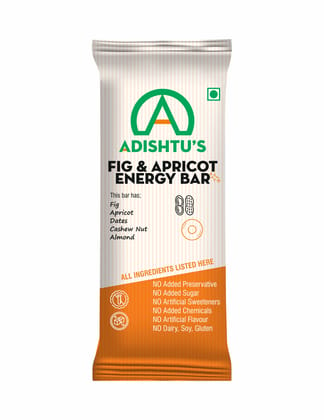 Fig & Apricot Energy Bar - Box of 10