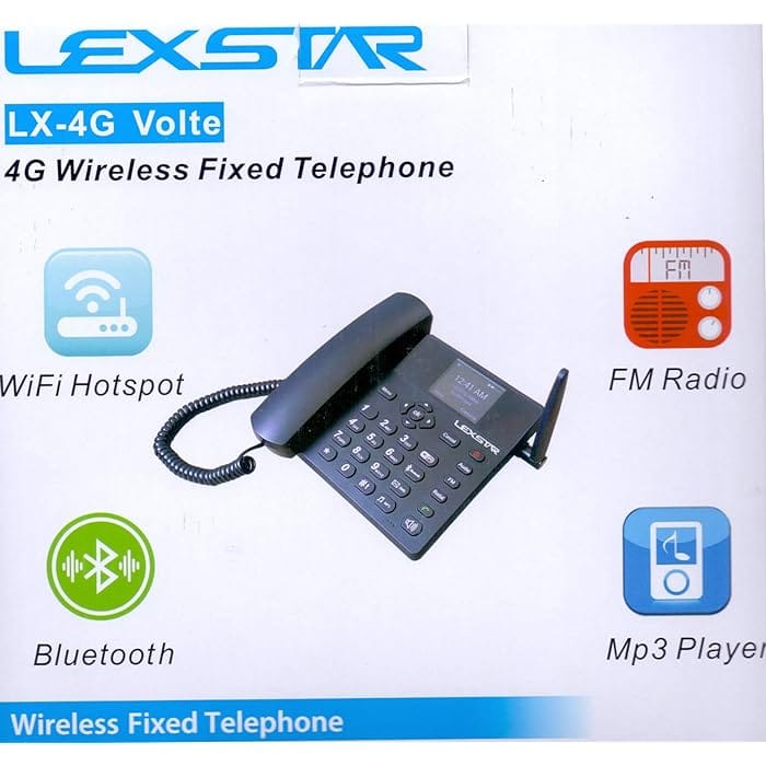 Lexstar FWP LX-4G-2 Corded GSM VoLTE Fixed Wireless Phone