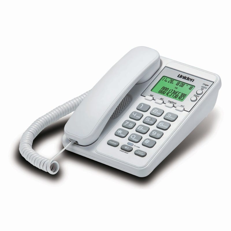 Uniden AS6404 Landline Corded Phone with Backlit LCD & Speakerphone