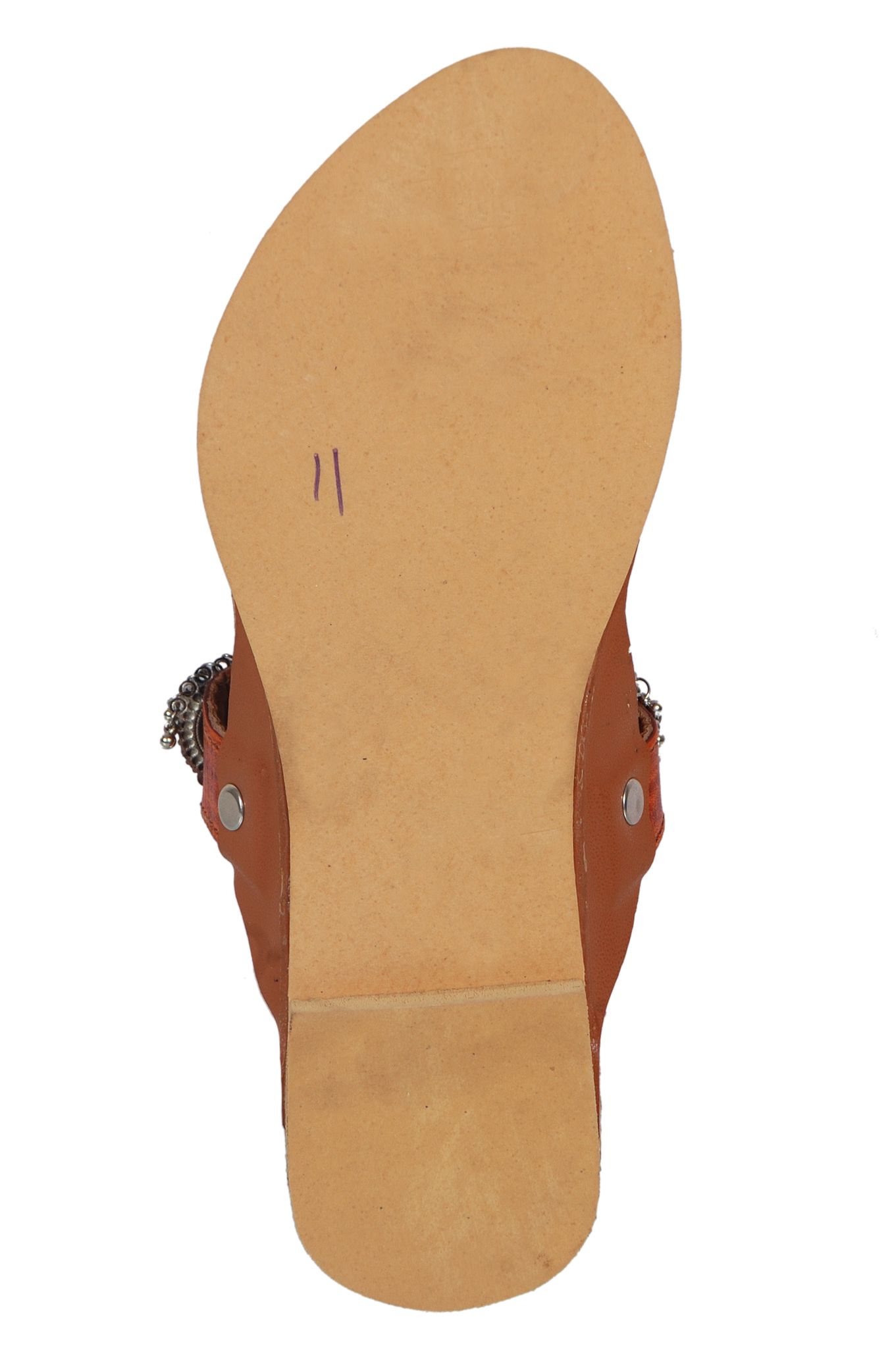 C STYLE Kolhapuri Chappal for Women Stylish, Flat Fashion Sandals and Ethnic Slippers for Girls (BROWN)