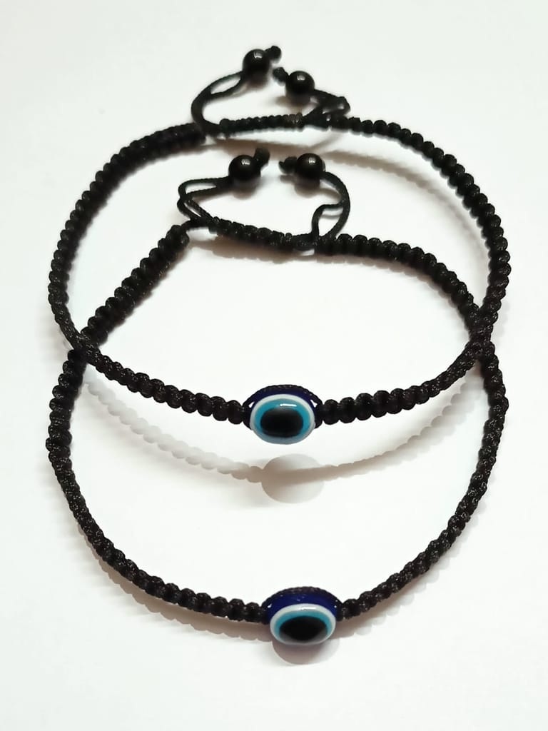 Evil Eye Hadmade Thread Anklet Pair (2 Pcs.)