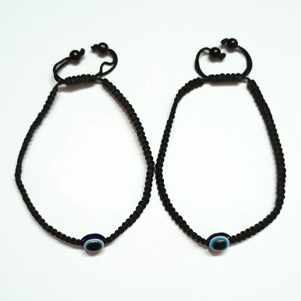 Evil Eye Hadmade Thread Anklet Pair (2 Pcs.)