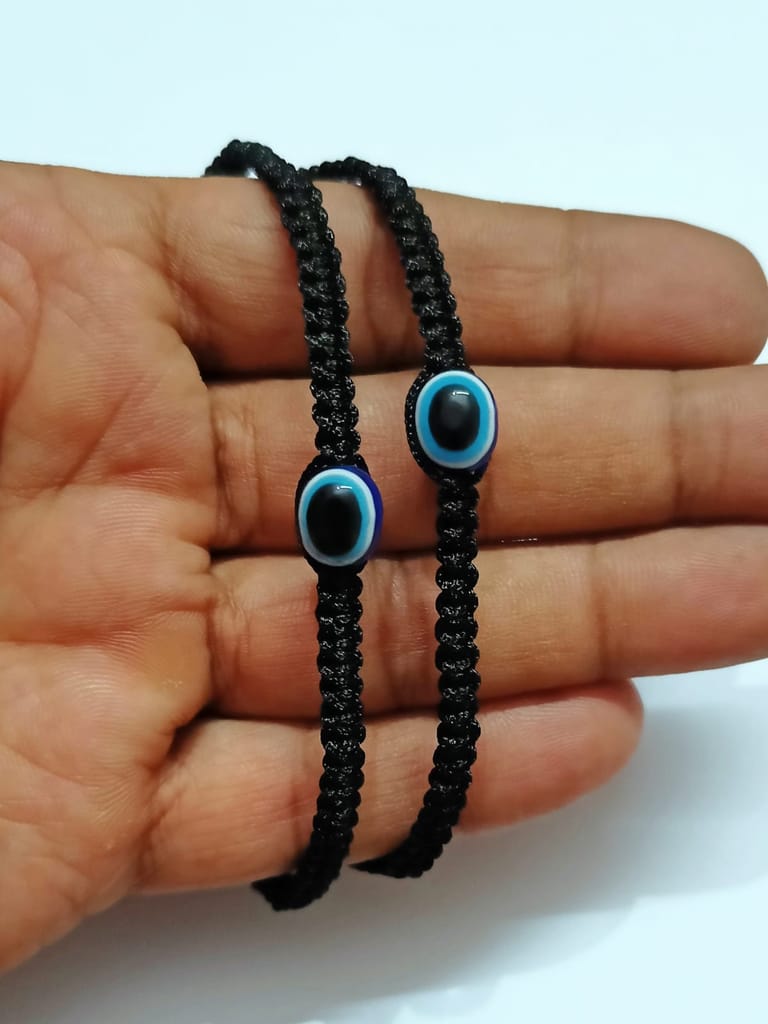 Evil Eye Hadmade Thread Anklet Pair (2 Pcs.)