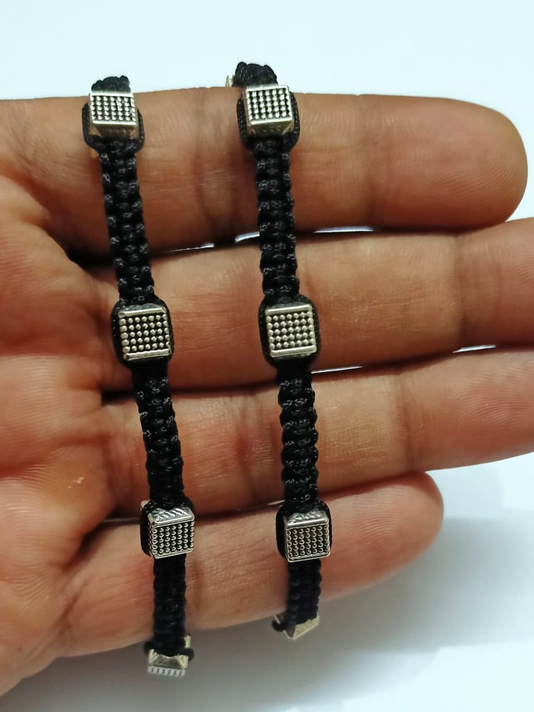 Thread Anklet with Charm Handmade Pair (2 Pcs.)