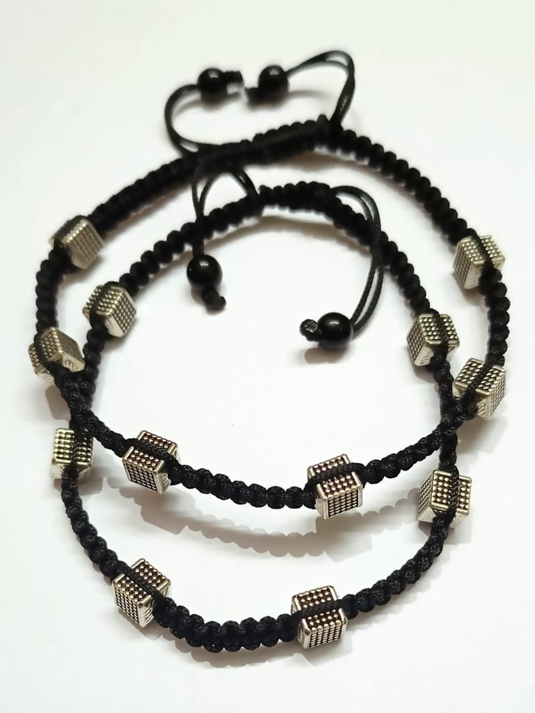 Thread Anklet with Charm Handmade Pair (2 Pcs.)