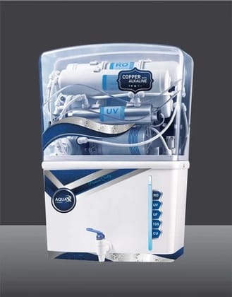 Aqua X-Prime Ro Water Purifier, RO+UV+UF+COPPER+ALKALINE +TDSADJUSTER  Water Purifier with Prefilter  (White, Blue)