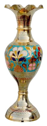 Brass Home & Garden Decorative Flower Pot, Vase - 5*5*14 Inch (F384 B)