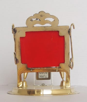 Brass Pen And Mobile Stand With Date Display - 5.5*4.8*5.2 inch (Z259 A)