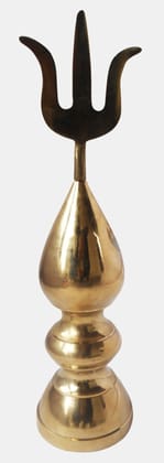 Brass Kalash Trishul No. 5 - 3.1*3.1*12 inch (Z394 E)