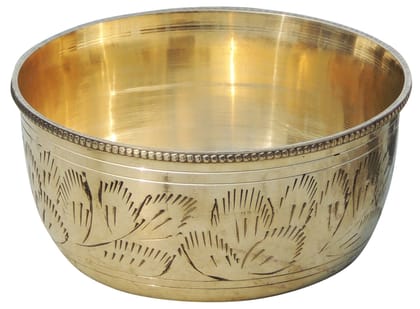 Brass Bowl Katori - 3.8*3.8*1.8 inch (Z151 D)