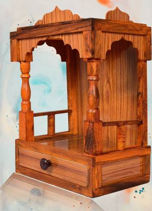 beautiful wooden Plywood Mandir for Pooja Home Decoration Wall Hanging Beautiful Engineered Wood Home Temple (Height: 45, Pre-assembled) Engineered Wood Home Temple  (Height: 45, Pre-assembled)