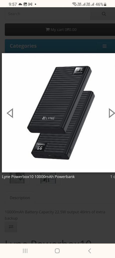 Lapcare Powerbox10 10000mAh Powerbank