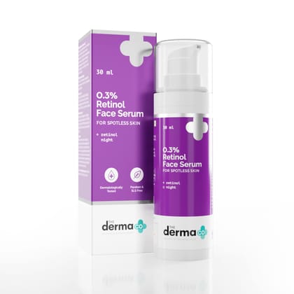The Derma Co 0.3% Retinol Serum for Younger-Looking & Spotless Skin 30 ML