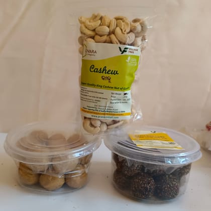 Combo of Besan Laddu,Til Laddu & Cashew.