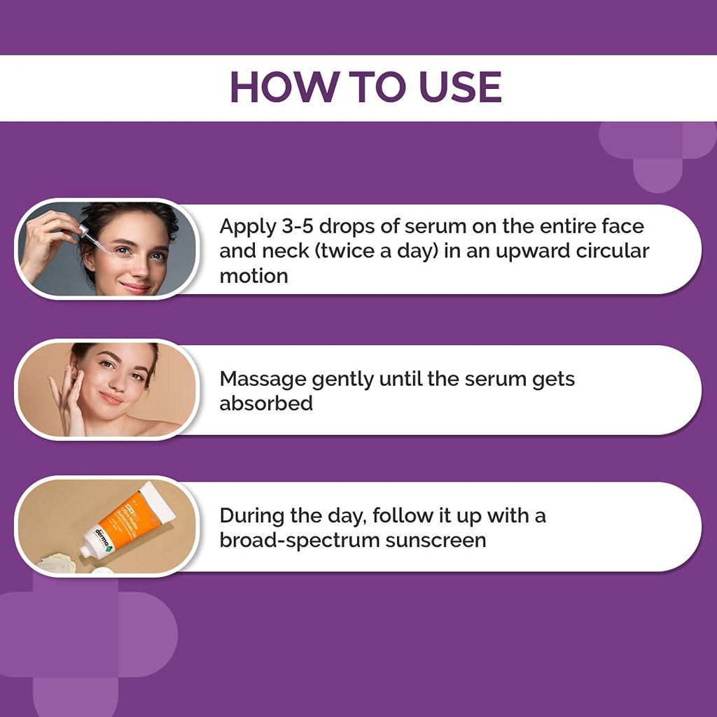 The Derma Co 10% Vitamin C Face Serum with Vitamin C, 5% Niacinamide & Hyaluronic Acid for Skin Radiance