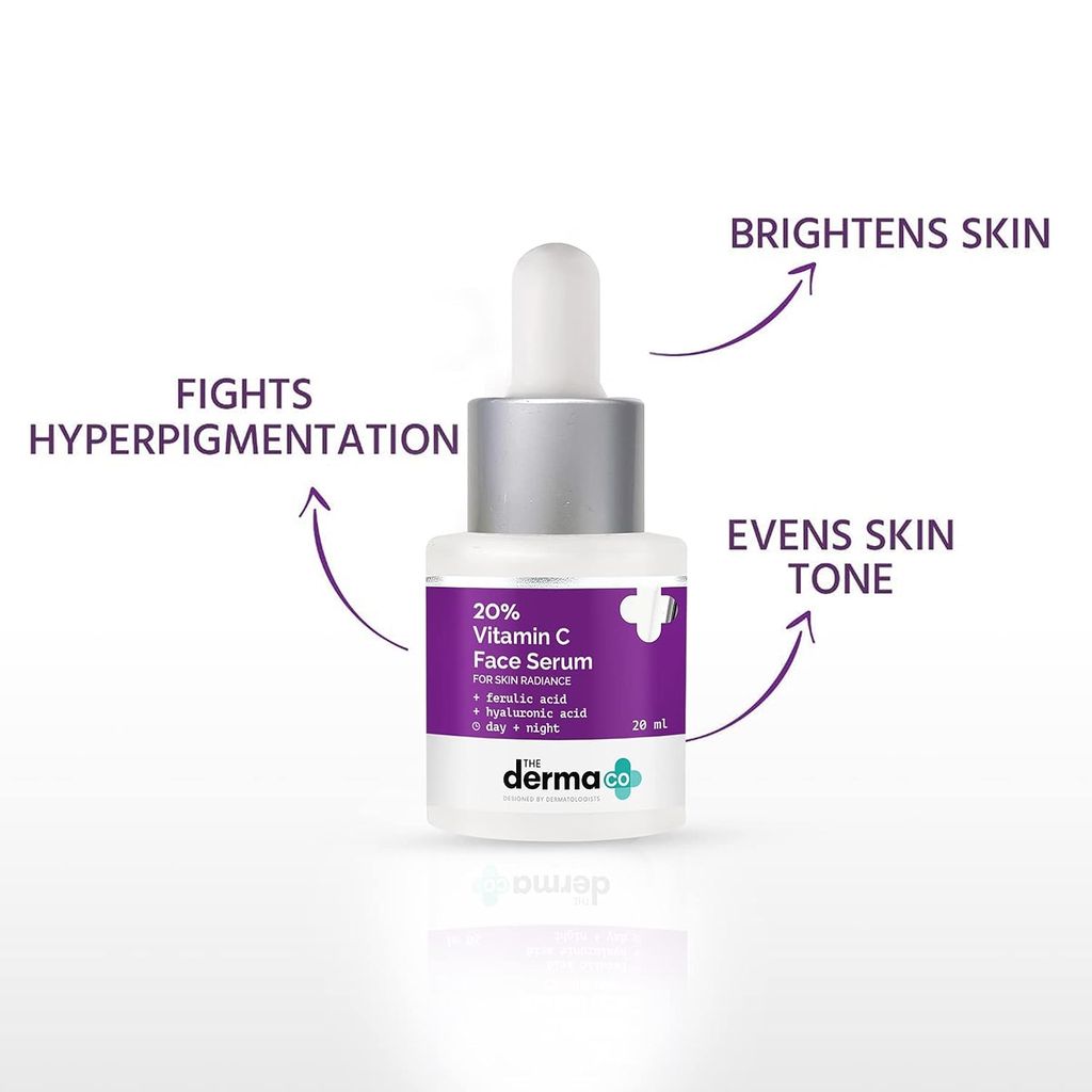 The Derma Co 20% Vitamin C Face Serum for Skin Radiance 20ML