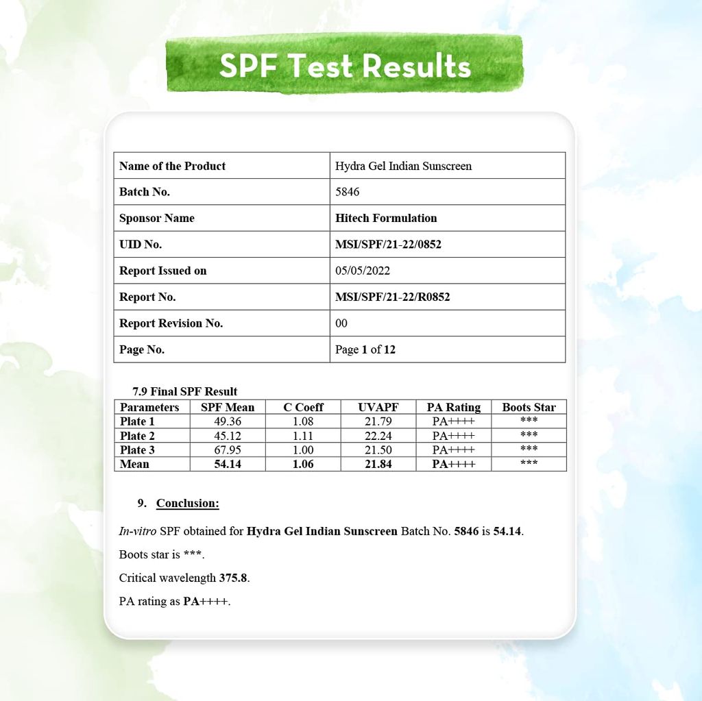 Mamaearth Hydragel Indian Sunscreen Spf 50, With Aloe Vera & Raspberry, For Sun Protection - 50G