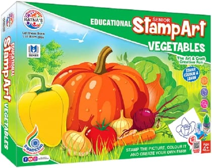 Educational Art and Craft Stamp Art Vegetable senior Game for kids