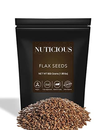Nuticious Organic Flax Seeds -900 gm Omega seeds ,flax seeds
