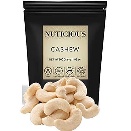NUTICIOUS Cashew Nuts /Kaju-900 g kaju,Jumbo cashew)