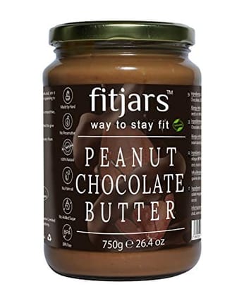 FITJARS Stone Crushed All Natural Peanut Chocolate Butter (Cocoa Powder),750 g