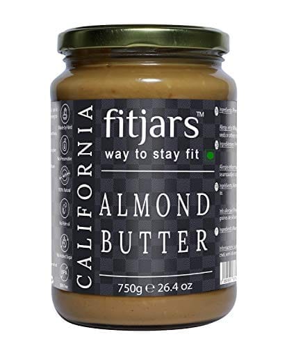 FITJARS Keto Vegan Premium California Almond Butter Smooth Unsalted ,(Immunity Booster /Natural ) 750 g