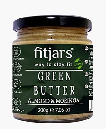 FITJARS Almond Butter with Moringa ,200 g