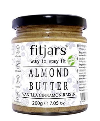 FITJARS Almond Butter with Vanilla Cinnamon Raisins- 200 G
