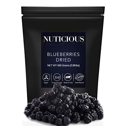 NUTICIOUS Dried Blueberries-450 gm
