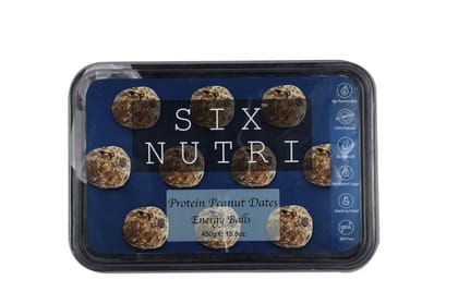 SIXNUTRI Protein Peanut Date Energy Balls-450 ge All Natural Keto Vegan Diet